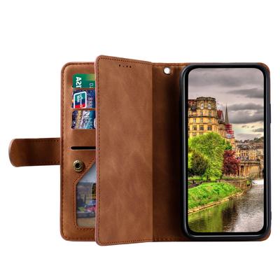 For Xiaomi Poco C75 4G/Redmi 14R 5G/14C 4G Case Zipper Pocket PU Leather Phone Cover with 9 Card Slots