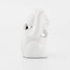 Seto ware right platinum approximately 5cm diameter x 9cm mini good luck made in Maneki-neko (beckoning cat) figurine, white, paw, finish, height,