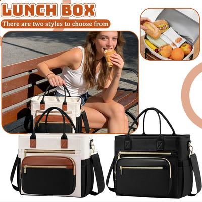 Multifunctional Insulated Lunch Bag, Multi-compartment Tote/crossbody Lunch Bag, Portable Lunch Bag, -proof And Wear-resistant Outdoor Lunch Bag,
