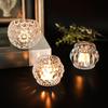 Nordic Glass Candlestick - Elegant Tea Light Holder for Weddings & Home Decor