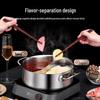 SuLe 30CM 316 Stainless Steel Divided Hotpot