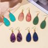 Natural Stone Earrings, Light Luxury High-end Earrings, Blue Pine, Green Eyed Stone Earrings, Accessories