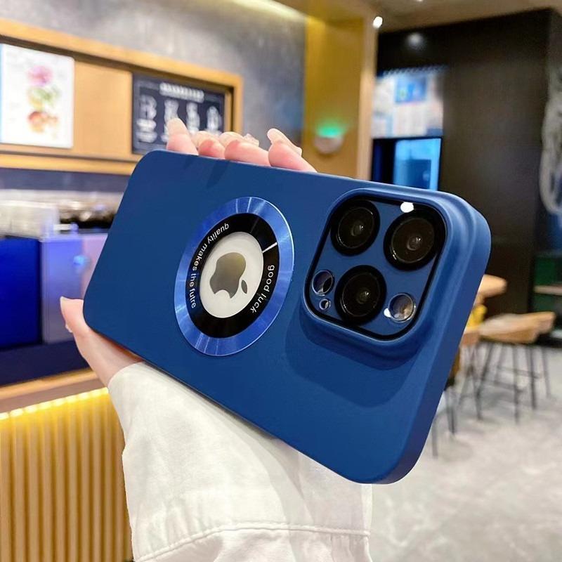 Applicable To IPhone 16 Crystal Shield Leakage Mark Magnetic Suction Mobile Phone Case Matte Apple 15 ProMax Full Inclusive Anti Fall Protection Case