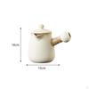 Ceramic Kettle for Water with Infuser And Side Handle Loose Tea