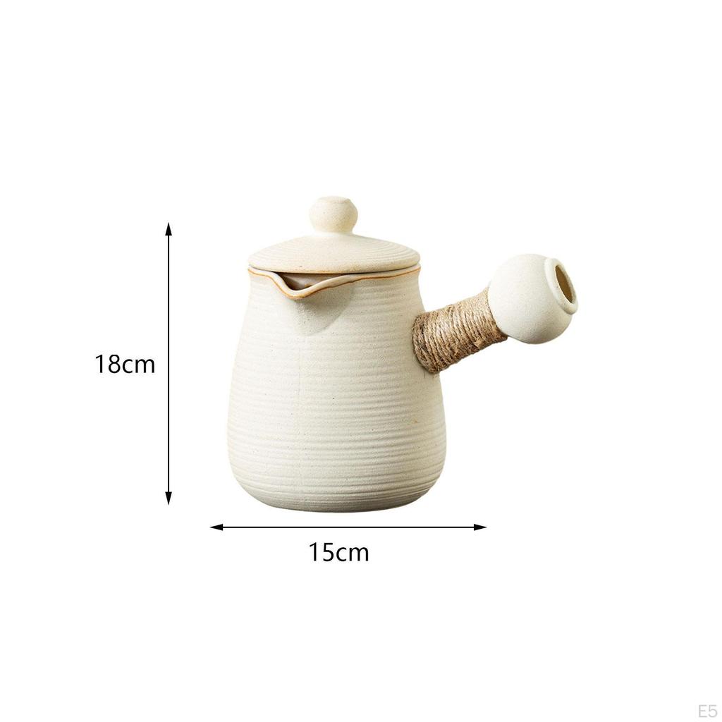 Ceramic Kettle for Water with Infuser And Side Handle Loose Tea