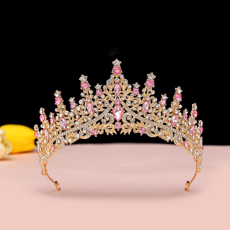Bride's Crown Headband Wedding Korean Birthday Gift Adult Gift Crystal Crown Princess Dress Hair Accessory