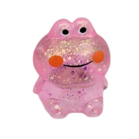 Glitzerndes Tier-Quetschspielzeug Stressabbau Salamander Kaninchen Bär Oktopus Capybara Sensorisches Spielzeug Dekompression Klarer Stressball Fidget-Spielzeug