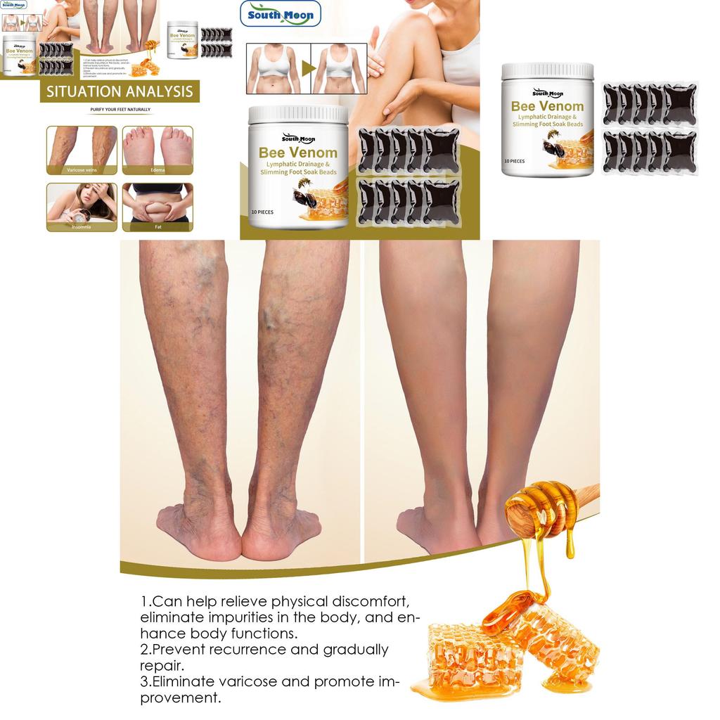 Honey Bee Venom Foot Soak Beads For Relaxing And Cleansing With Moisturizing Benefits