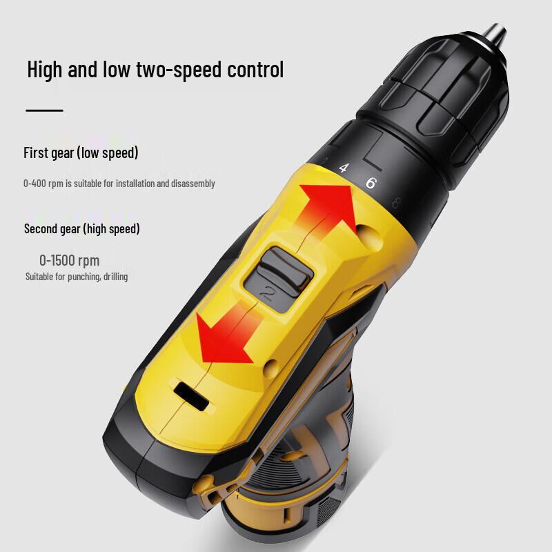 Deli 12V Cordless Drill & Screwdriver CN plug (adapter included)