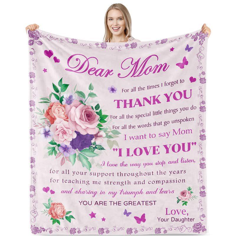 

Фланелевый узор с цифровым принтом, конверт для письма матери, подарочное одеяло 70x100cm