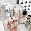 Desktop Five Grid Storage Box, Transparent Trapezoidal Acrylic Dressing Table, Household Lipstick And Cosmetics Sorting Box