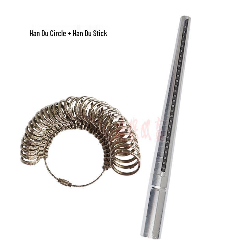 UKUS Multinational Ring Sizer: Korean, American, Japanese, English Size Stick