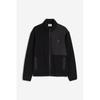 H M Mid Layer Teddy Jacket Black