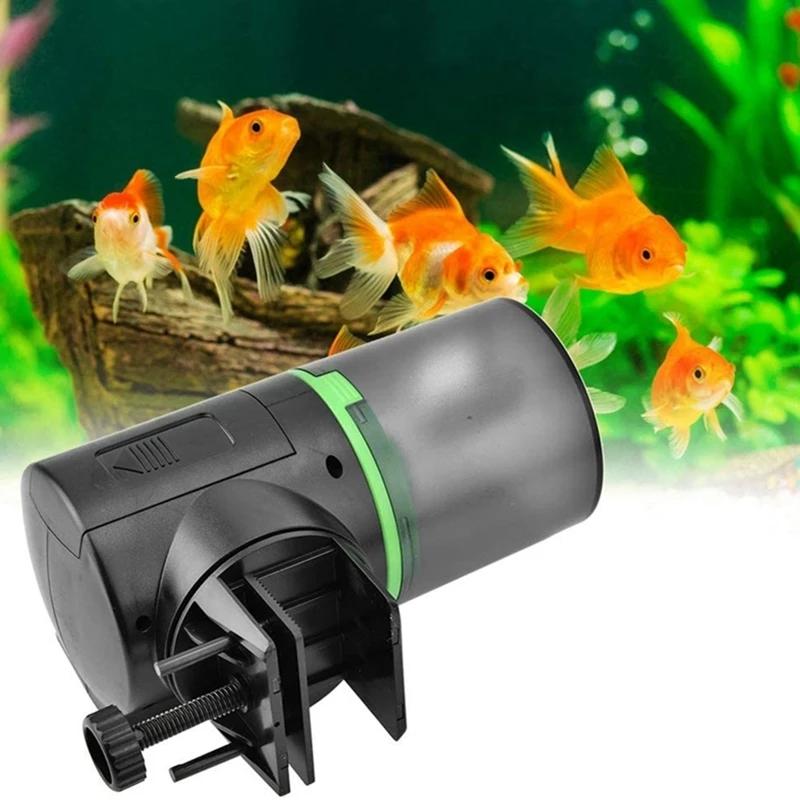 Mangeoire Automatique Intelligente pour Poissons d'Aquarium avec Minuterie, Accessoire Pratique pour Réservoir pour une Distribution Régulière de la Nourriture