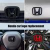 AAAME1 Car Modification Suitable for Honda 10th Accord/Civic Black Red Front Logo Covered Rear Logo Steering Wheel Modification Decor