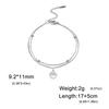 Cazador Stainless Steel Animal Dog Cat Paw Footprint Bracelets for Women Double Chain Bracelets Jewelry Wedding Birthday Gift