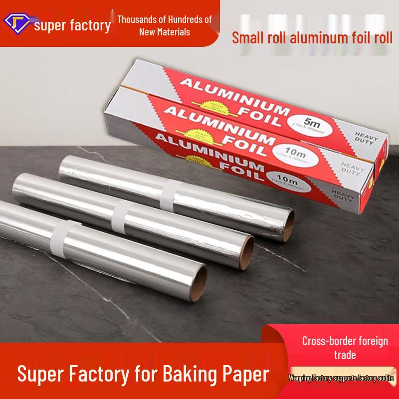 Thickened Food-Grade Aluminum Foil Roll for Barbecue and Clam Cooking 30cm x 5m