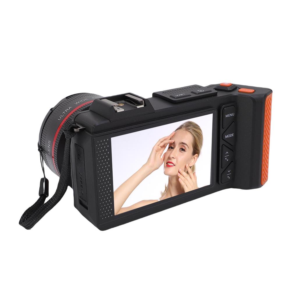 Digital Camera 4K 70MP 50X Zoom Auto   Wide Angle F1.8   Camera With Double Screen Flash for Travel