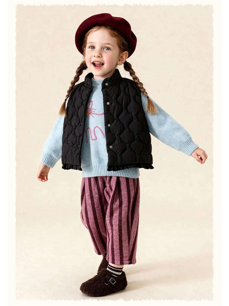 Tongbei Kids' 2025 Winter Warm & Windproof Vest - Versatile & Stylish