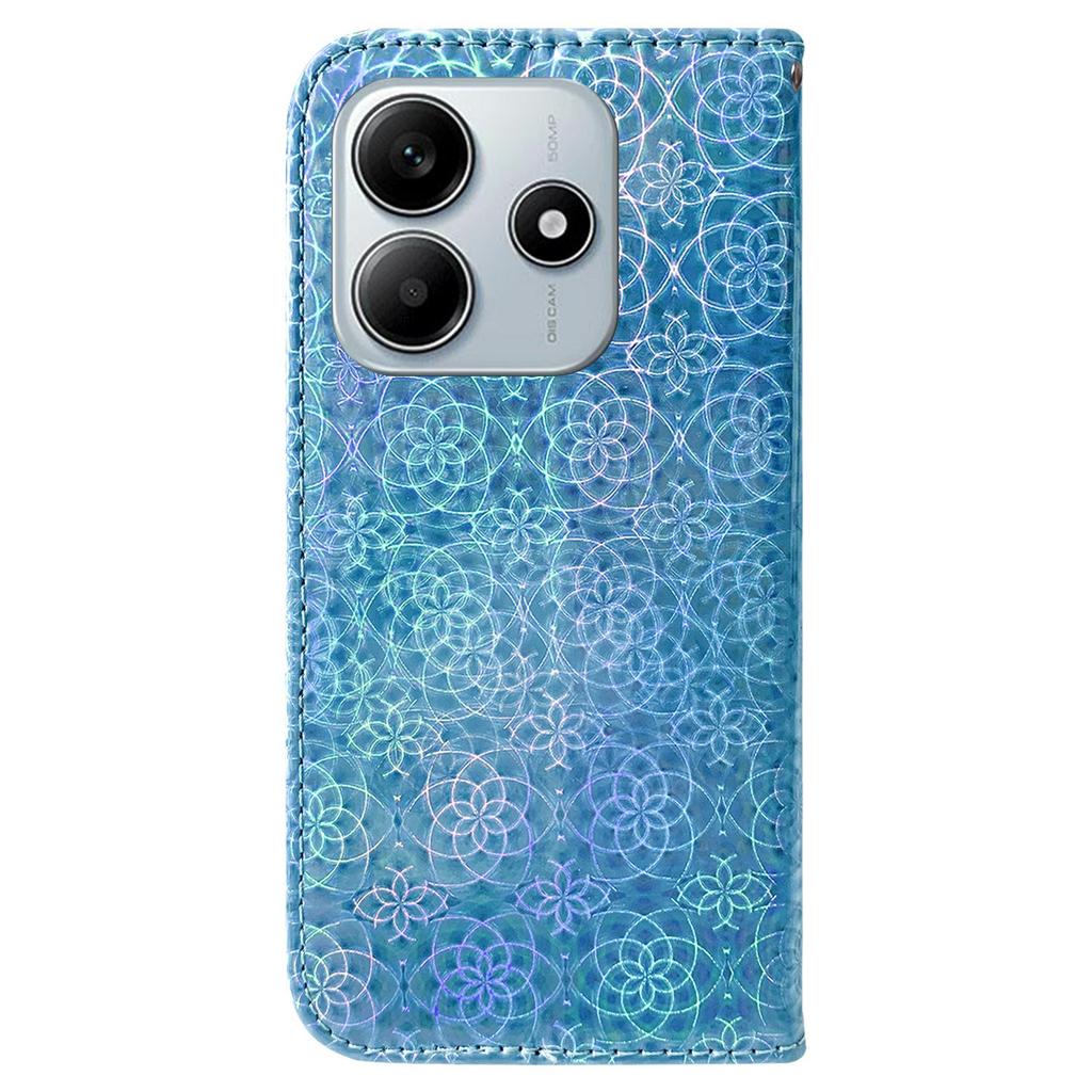 For Xiaomi Redmi Note 14 5G Stand Case Dazzling Flower Leather Phone Cover