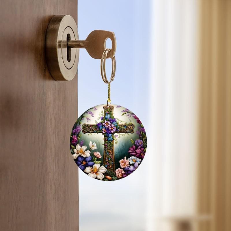 Cartoon Style Delightful Acrylic Christmas Tree Car Hanging Decoration For Flair Unique