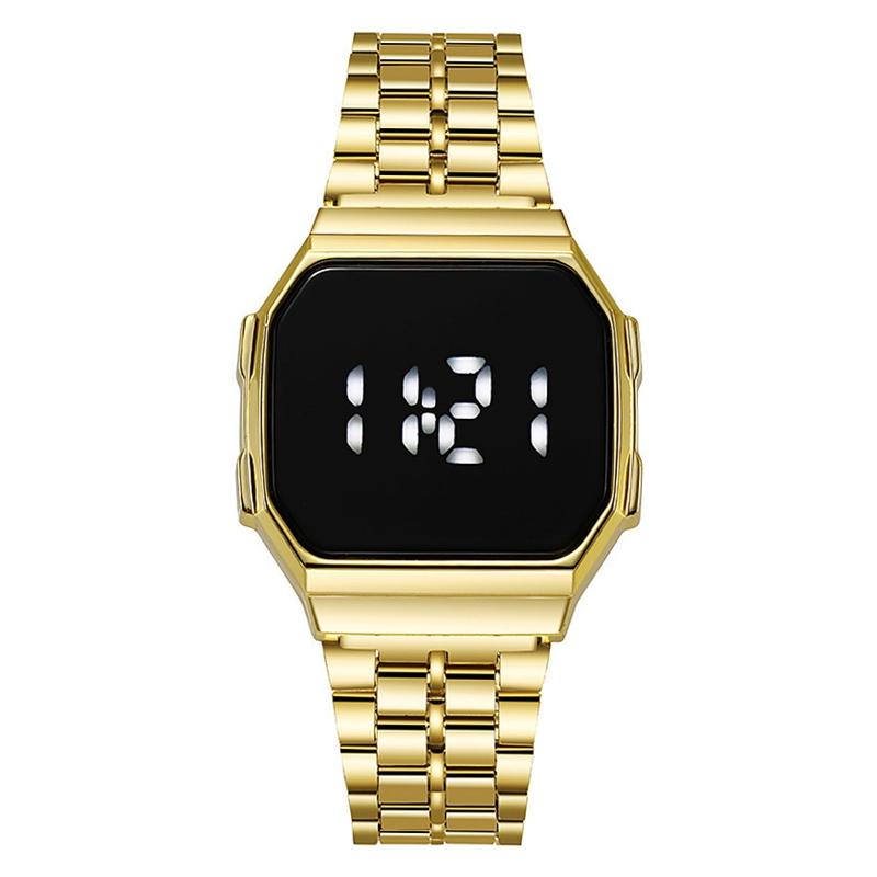 

Новые Модные Часы Мужские LED Цифровые Женские Часы Мужские Нержавеющая сталь Кварцевые Спортивные Наручные Часы Повседневные Часы Reloj Masculino Часы