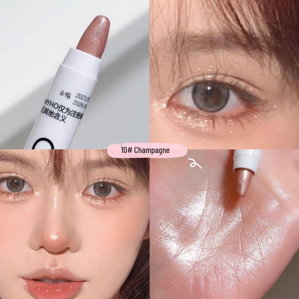 White Matte Highlighter & Eye Brightener Pencil – Waterproof, One-Stroke Shaping for Corner & Eyeshadow