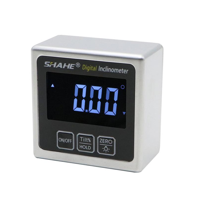 Shahe Digital Angle Finder Gauge Protractor Inclinometer With Magnetic Base And Backlight Precision Metal Digital Protractor