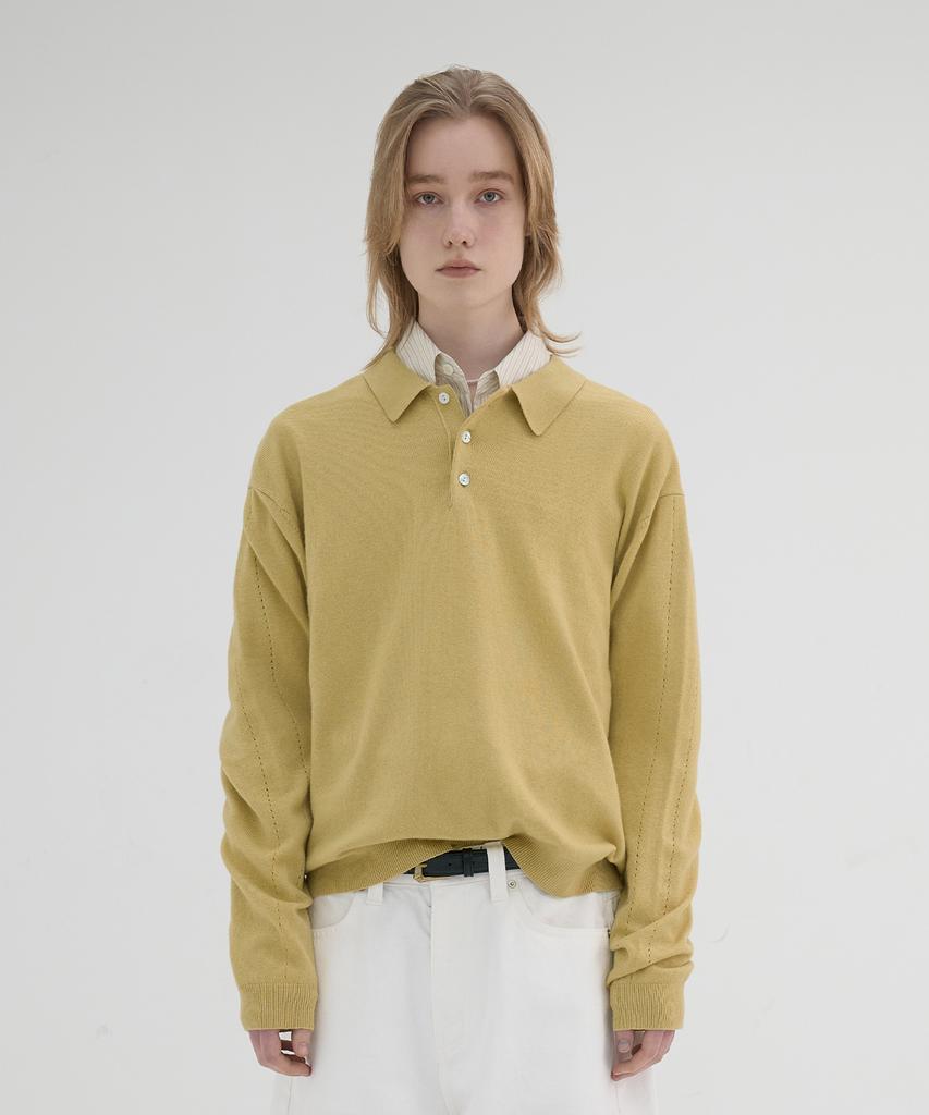 KNOUUN Essential Collar Knit (Mustard)