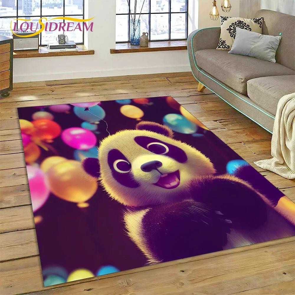 Cartoon-süßer Panda-Traumtier-3D-Teppich für Schlafzimmer, Wohnzimmer, Heimsofa-Dekoration, Kinderspiel, große Dekor-Bodenmatte