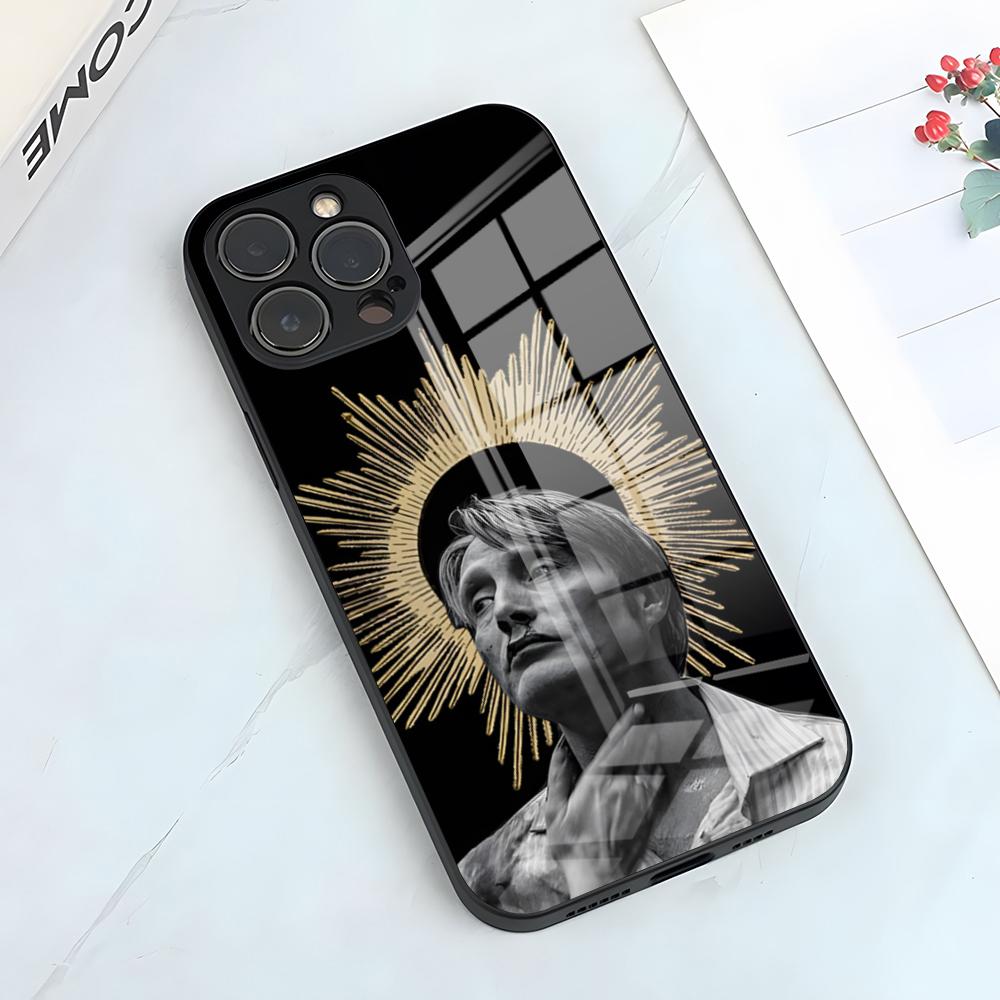 Horror TV H-Hannibal Phone Case For IPhone 17 Pro Max 15 Pro 16 14 Plus 12 13 Mini 11 Pro Shockproof Glass Cover