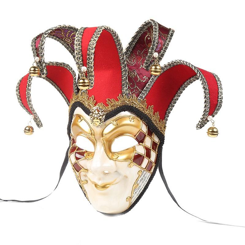Venetian Masquerade Mask Full Face Men Halloween Vintage Party Costume