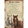 Vintage Metal Horse Wall Art with Inspirational Quotes - Rustic Farmhouse Western Wall Decor for Home Office, Stable, Barn & Liv