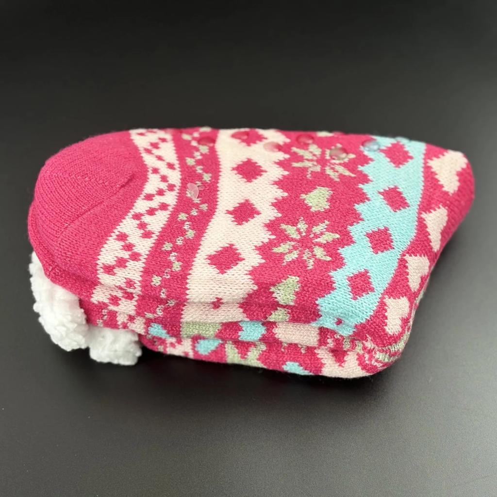 Fuzzy Sleeping Socks Women Winter Heart Funny Cute Kawaii Non Slip Cartoon Short Soft Comfy Female Floor Slippers Sock Designer
