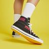 Converse Chuck Taylor All Star Vintage Casual Panelled High Top Canvas Shoes Unisex Black Rose Red
