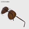Men'S Polarized Sunglasses Outdoor Sports Toad Glasses Alloy Sunglasses Retro Polarized Sunglasses