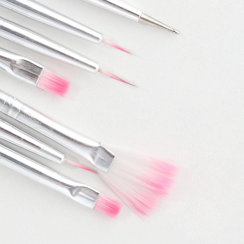 Pincel profesional para uñas, 20 piezas, mango de madera y plástico, pintura de belleza para uñas, pincel artístico para uñas Acrílico