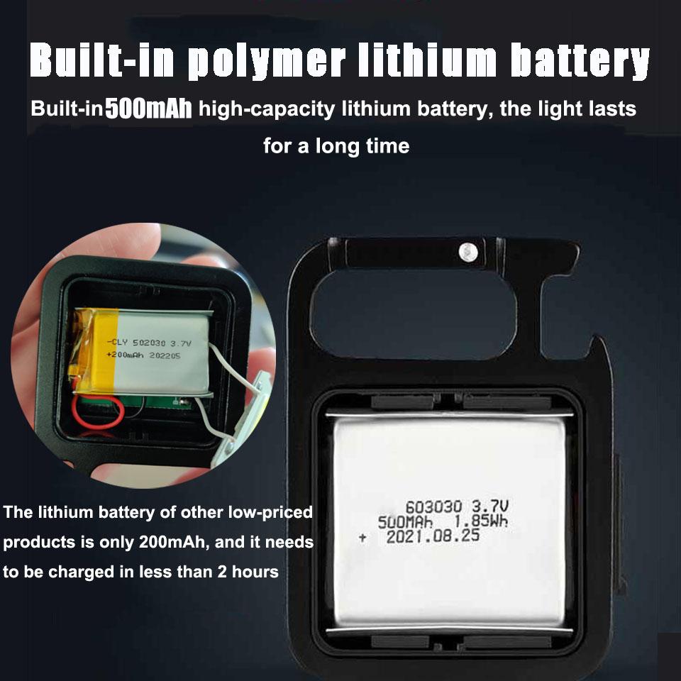 Mini Flashlight Rechargeable Glare COB LED Keychain Torch Flash Light With Magnet 800Lm Powerful Hang Emergency Camping Lamps