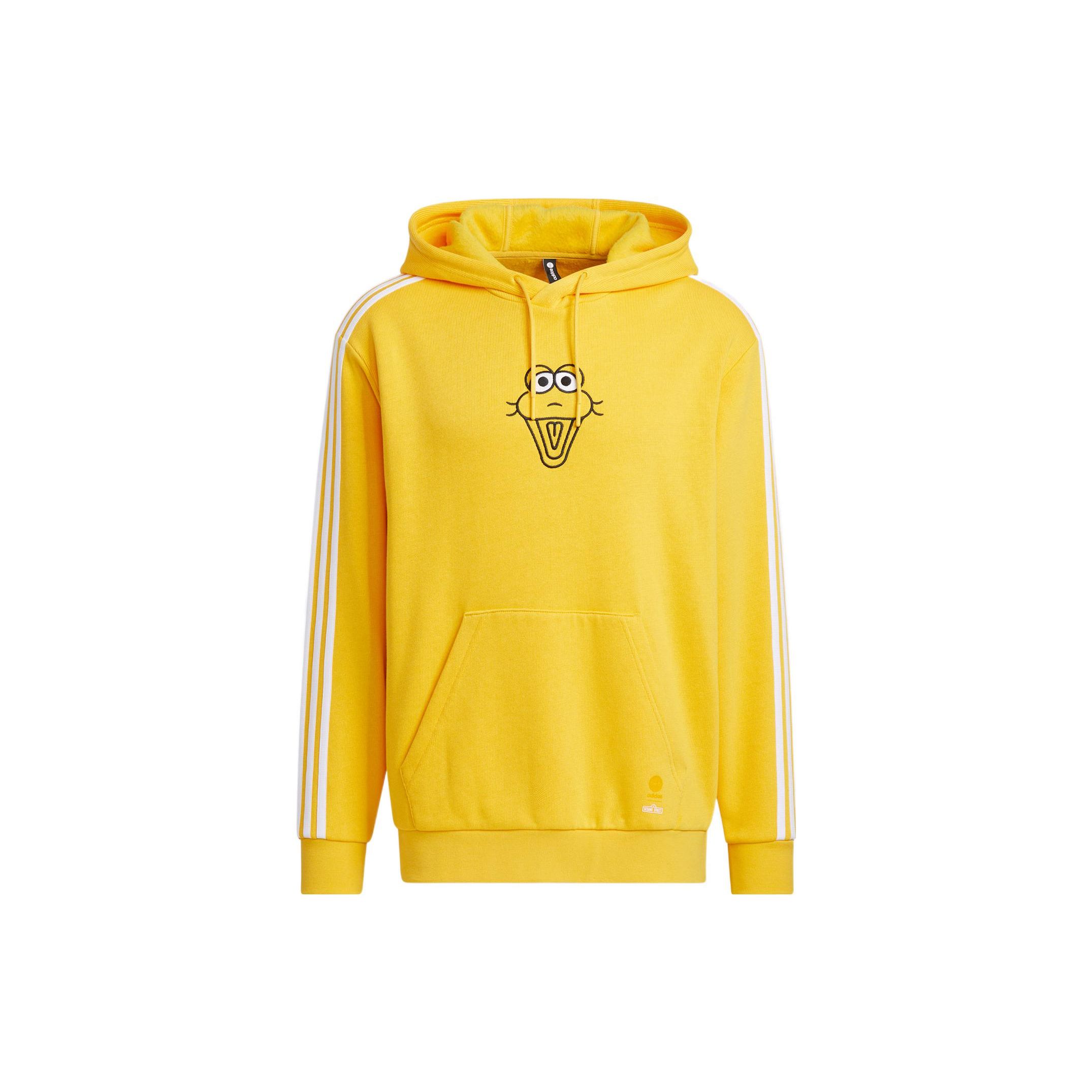Adidas Neo x Sesame Street Loose Fit Thickened Hoodie Men Yellow HD7301 L