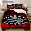 Toronto Raptors Passion Court Bettwäsche(1 Bettbezug + 2 Kissenbezüge, ohne Füllung)Weiche und bequeme Bettbezug und Kissenbezug