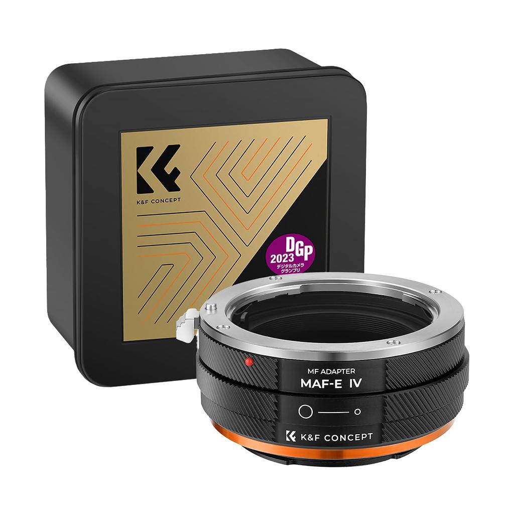 Concept Lens Mount Adapter lens to with aperture ring K&F KF-AAE.IV (Minolta A-mount E-mount conversion)