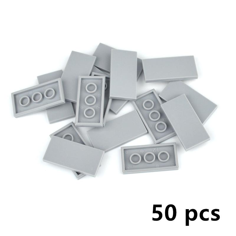 50pcs DIY Building Blocks Figure Brick Smooth 2x4  87079 Educational Creative Size Compatible With All Brand Toys for Children
