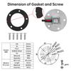 1pc 600mm Sensors Water Fuel Level Gauge Sensor 0~190 ohm Marine Boat Yacht Car Oil Liquid Tank Fuel Sender Unit