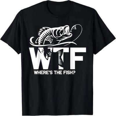 Gdzie jest ryba  Prezent dla miłośnika wędkarstwa T-shirt