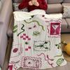 Chic Lifestyle Motifs Flannel Blanket Warm Soft Halloween Christmas Couch Warm Cozy Decorative Decor Gift For All Season
