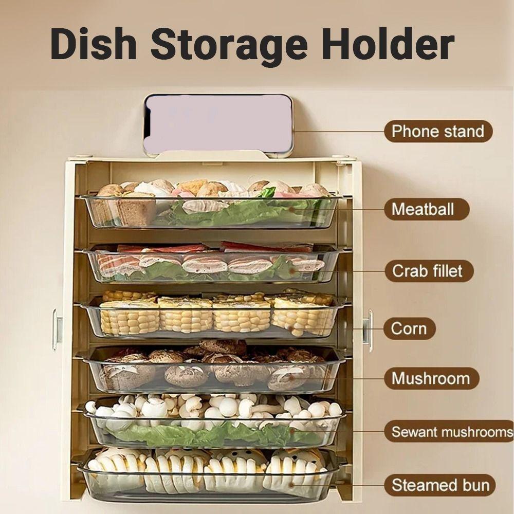 Creative Dish Preparation Rack Foldable Kitchen Organizer Shelf  Household
