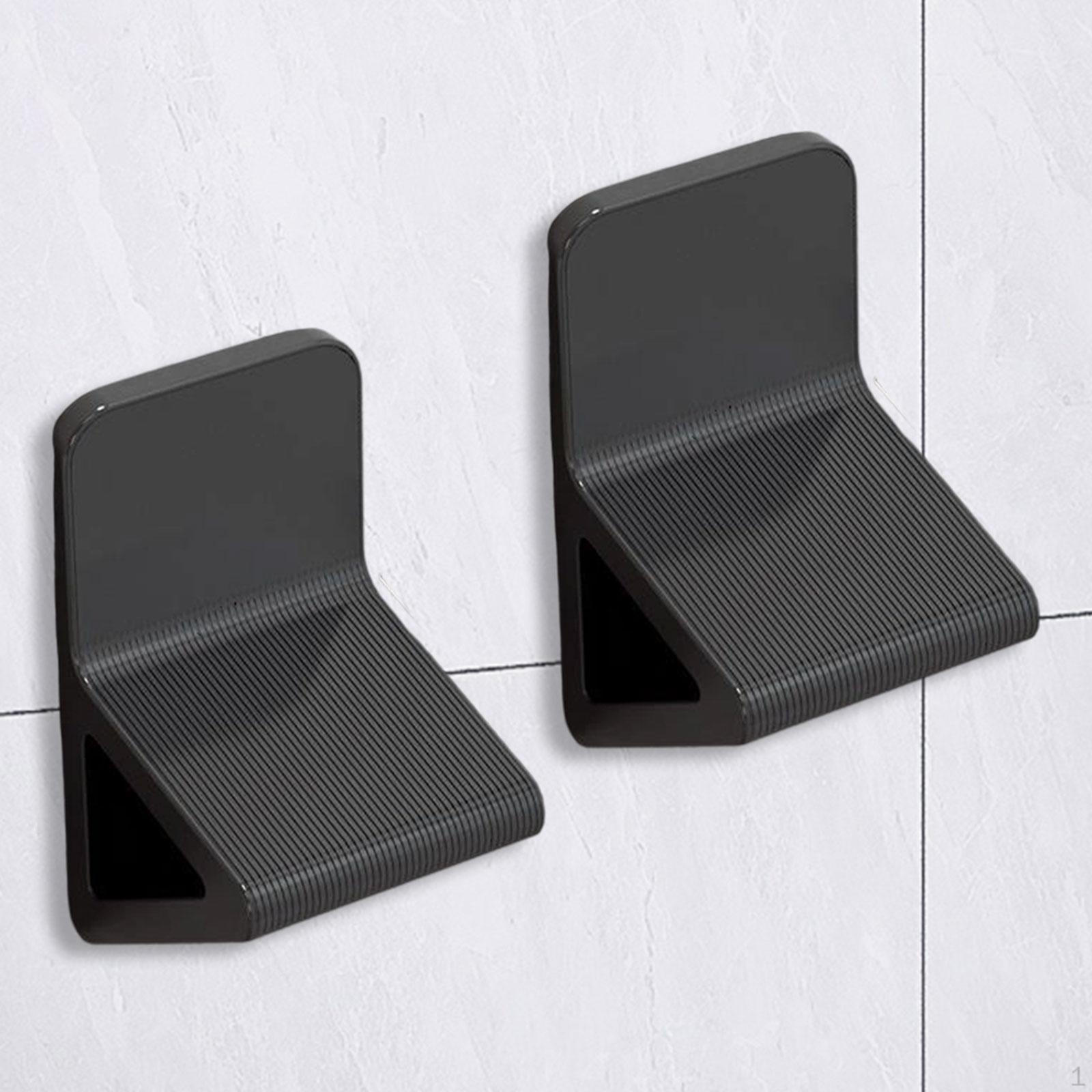 

2 шт. Подставка для ног для душа Педали Аксессуары Настенная Удобная Подставка Нога для бритья Black