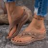 New Style Plus-size Shoes - Casual Beach Wedge Heels for Women - Flip-flops