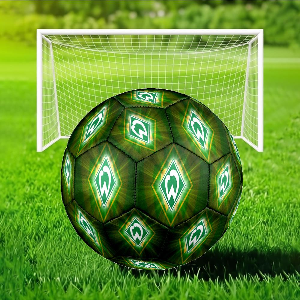 Werder Bremen Football Soccer Ball Size 5 Soccer Ball, Machine-stitched, Durable, Suitable for Training and Matches Fan Gift