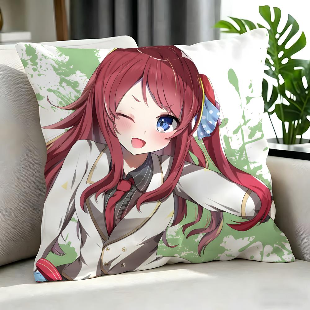 anime Zombie Land Saga Cushion Cover Cushion Cover Set Pcs x x x Pillowcase Decorative Sofa Home Decor